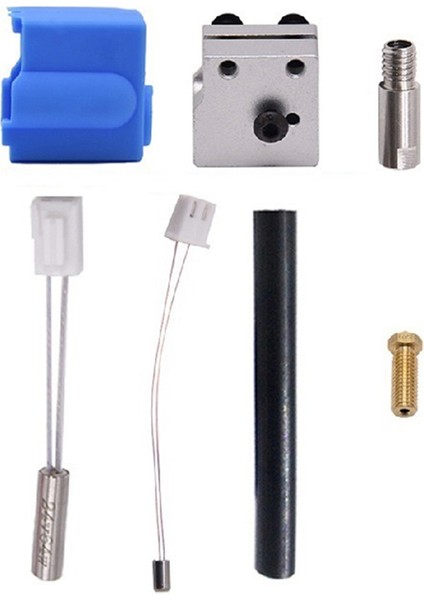 Topçu Sidewinder X1 ve Genius 0,4 mm Nozul NTC100K Termistör Isı Borusu Isıtmalı Blok Için 3D Yazıcı Parçaları (Yurt Dışından) modelleri