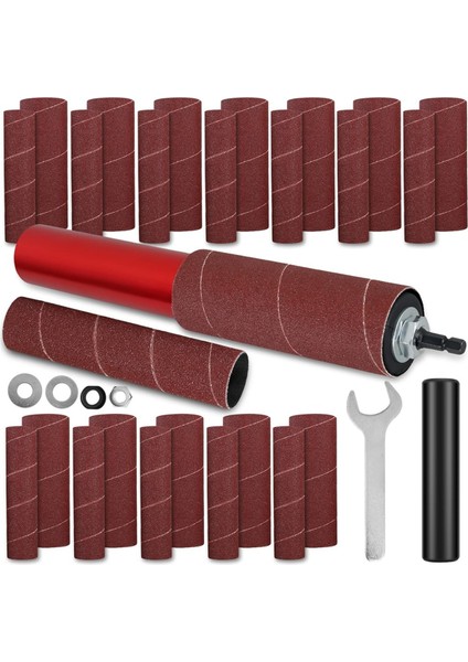 Matkap Için Mil Zımpara Adaptörü, Matkap Presleri ve Elektrikli Matkaplar Için Elde Taşınabilen Zımpara Tamburu, Ağaç Işleme Cilalama Için (Yurt Dışından)