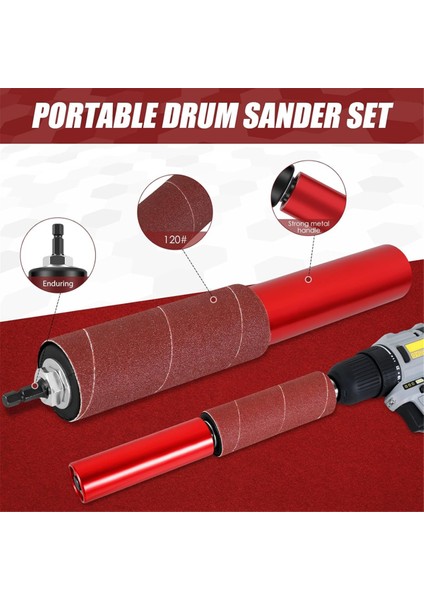 Matkap Için Mil Zımpara Adaptörü, Matkap Presleri ve Elektrikli Matkaplar Için Elde Taşınabilen Zımpara Tamburu, Ağaç Işleme Cilalama Için (Yurt Dışından) fiyatları