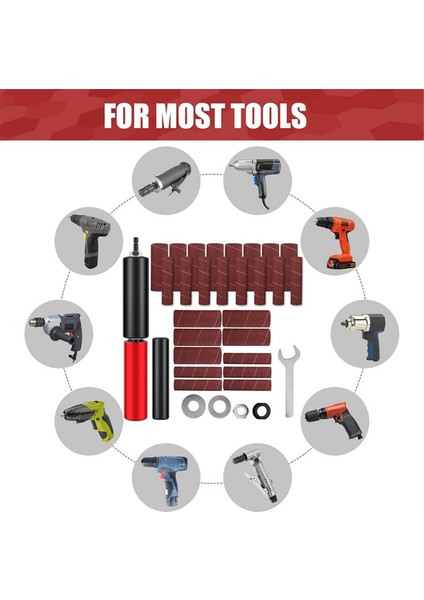 Matkap Için Mil Zımpara Adaptörü, Matkap Presleri ve Elektrikli Matkaplar Için Elde Taşınabilen Zımpara Tamburu, Ağaç Işleme Cilalama Için (Yurt Dışından) indirimleri