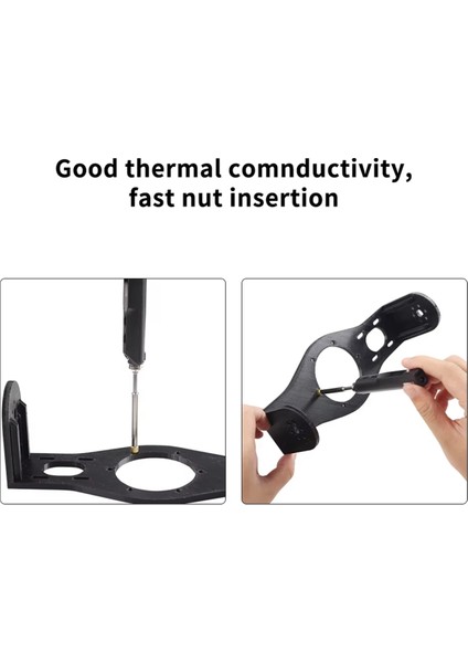 Isı Ekleme Somunu Demir Ucu Isı Seti Ekleme Aleti Lehimleme TS100 Demir Ucu 3D Baskı Bitirme Aletini Değiştir Iç Dişli (Yurt Dışından)