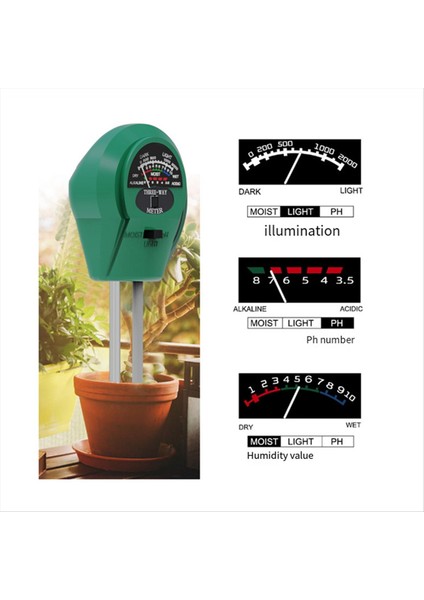 3'ü 1 Arada Bitki Toprak Test Cihazı Toprak Nem Ölçer Ph Toprak Test Cihazı (Yurt Dışından) fırsatları
