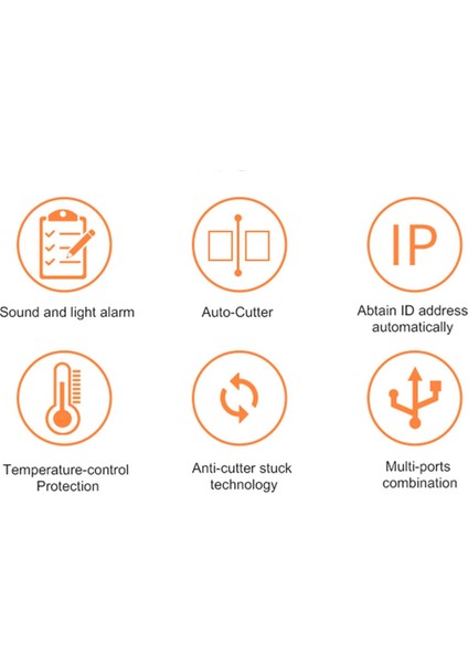 80 mm Termal Fiş Yazıcısı Otomatik Kesici Restoran Mutfak Pos USB Seri Lan Wifi Bluetooth Kağıt Masaüstü - Abd Fişi (Yurt Dışından) modelleri