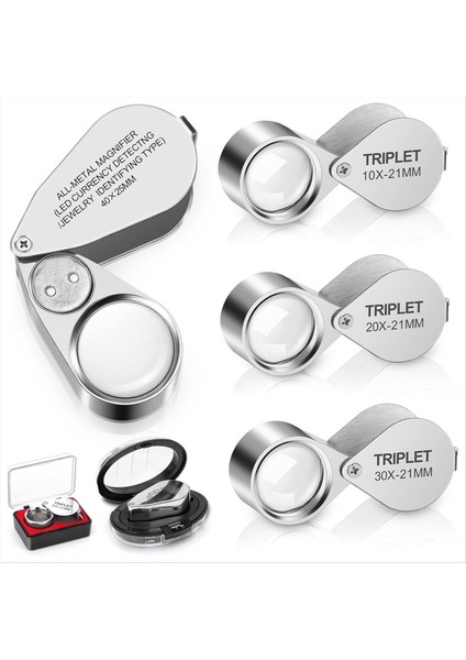 Aydınlatmalı Kuyumcu Büyüteci, Cep Tipi Katlanabilir Mücevher Halkası (Yurt Dışından) fiyatları