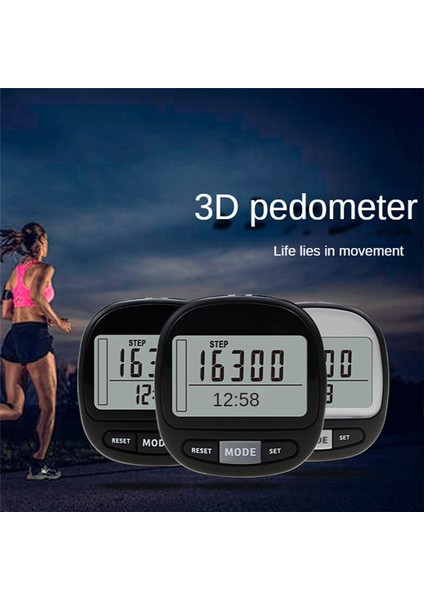 Klipsli ve Kayışlı Yürüyüş Için 3D Adımsayar, Kalori Sayacı (Yurt Dışından) modelleri