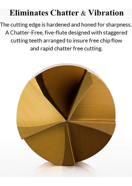 6 Adet 1/4 Inç Altıgen Havşa Matkap Ucu Seti Hss 5 Kanallı 90 Derece (Yurt Dışından) fırsatları