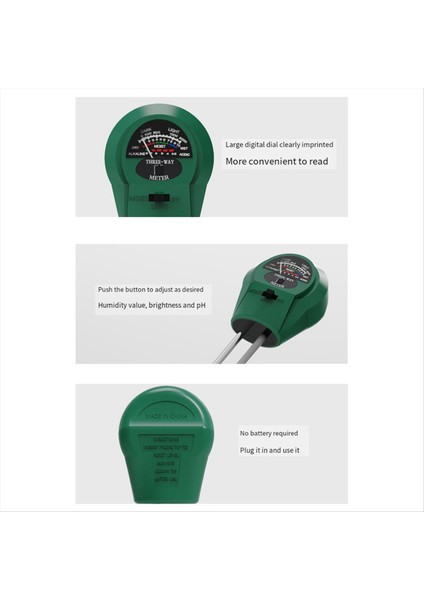 3'ü 1 Arada Bitki Toprak Test Cihazı Toprak Nem Ölçer Ph Toprak Test Cihazı (Yurt Dışından) indirimleri