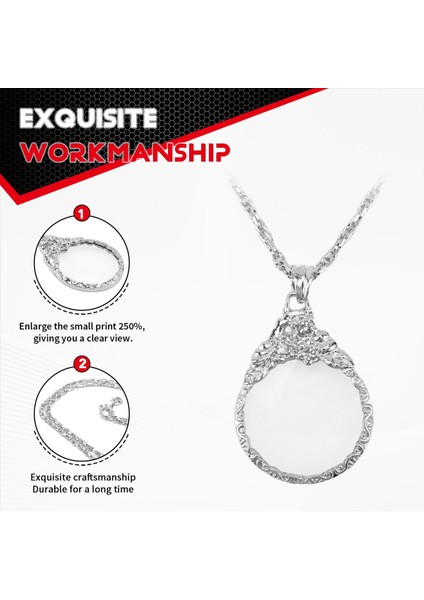 Kitap, Dergi ve Gazete Okumak Için 2,5x Büyüteç Kolye (Yurt Dışından) fırsatları