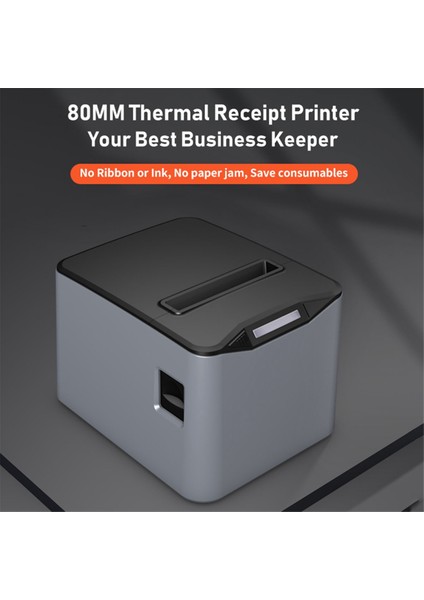 80 mm Termal Fiş Yazıcısı Otomatik Kesici Restoran Mutfak Pos USB Seri Lan Wifi Bluetooth Kağıt Masaüstü - Abd Fişi (Yurt Dışından) indirimleri