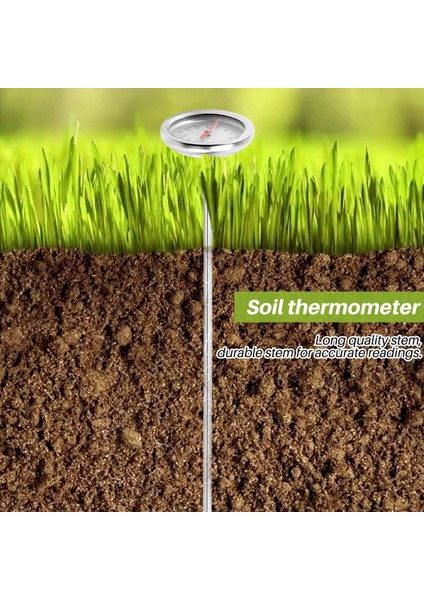 Kompost Toprak Termometresi 50 cm Uzunluk Paslanmaz Çelik Ölçüm (Yurt Dışından) indirimleri