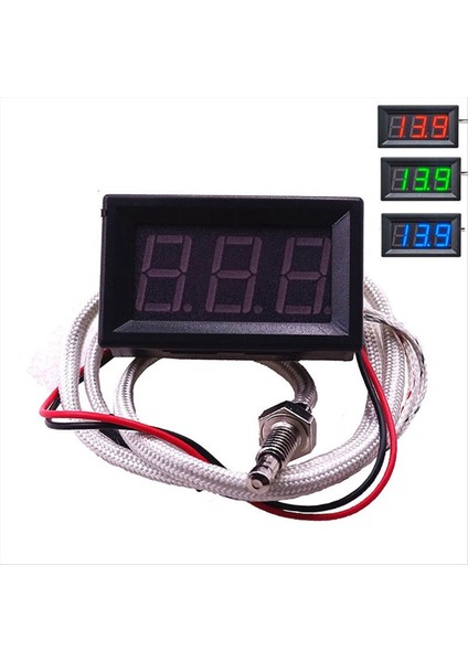 Yüksek Sıcaklık K Tipi Termokupl Termometresi DC12V -30-800℃ Yeşil (Yurt Dışından) modelleri