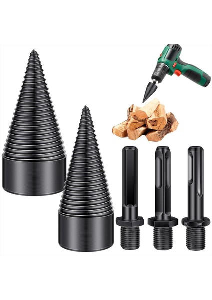 5 Adet Yakacak Odun Parçalayıcı Matkap Ucu, Vida Konileri Yakacak Odun Parçalayıcı (Yurt Dışından) fiyatları