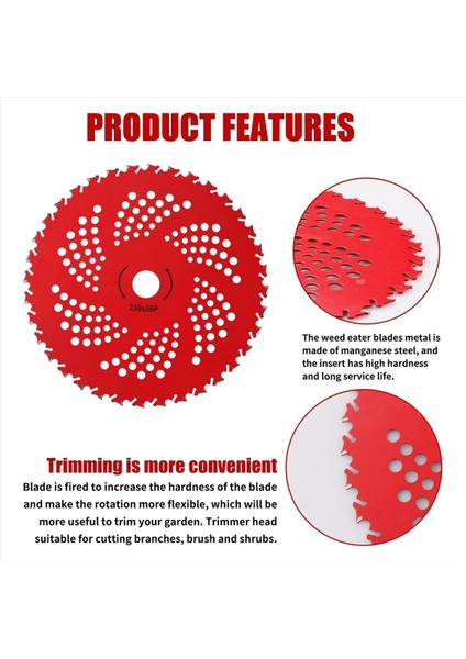 Çalılık Kesme Makinesi Bıçakları Adaptör Kitli Karbür Uçlu Bıçaklar (Yurt Dışından) fırsatları