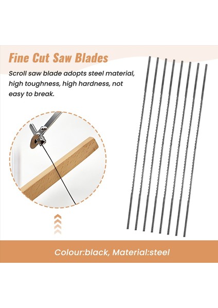 Dekupaj Testeresi Bıçakları Düz Uçlu 5 Inç 24 Adet 12 Tpı Normal Diş (Yurt Dışından) fırsatları