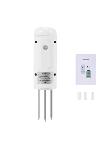 Tuya Zigbee Kablosuz Toprak Nem Ölçer Sıcaklık ve Nem Test Cihazı (Yurt Dışından)