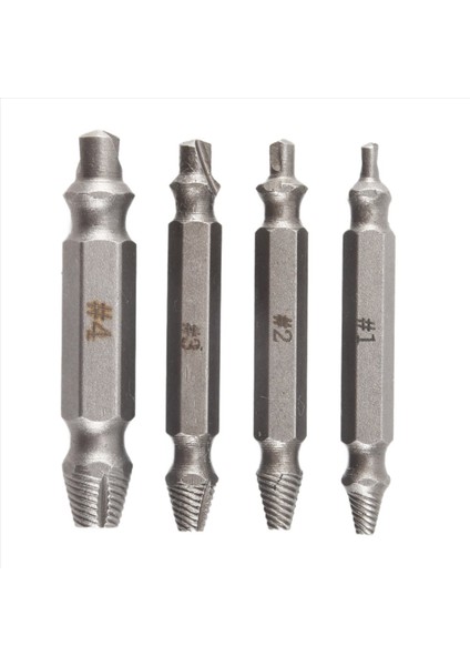 4x Vida Çıkarıcı Matkap Ucu Kılavuz Seti Kırık Cıvata Çıkarıcı Kolay Çıkarma (Yurt Dışından) fiyatları