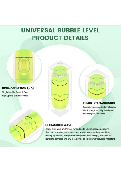 Adet 10X10X29MM Kare Kabarcık Su Terazisi Tripod Ölçüm Kamerası (Yurt Dışından) fırsatları