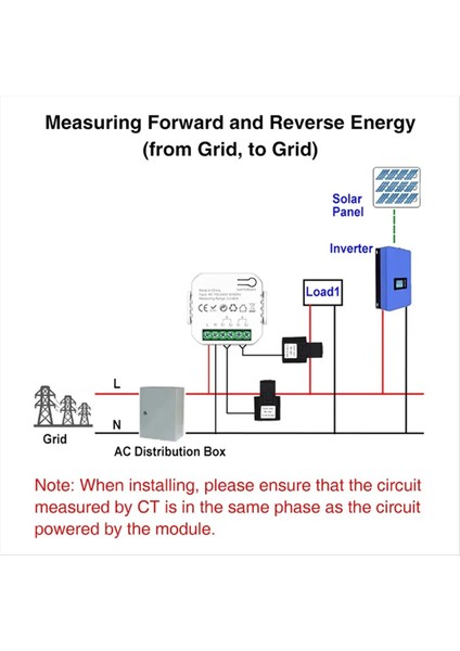 Tuya Wifi Metre Dijital Enerji Ölçer 80A Akım Trafosu 2ct (Yurt Dışından)