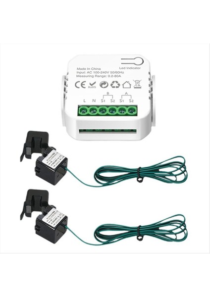 Tuya Wifi Metre Dijital Enerji Ölçer 80A Akım Trafosu 2ct (Yurt Dışından) modelleri