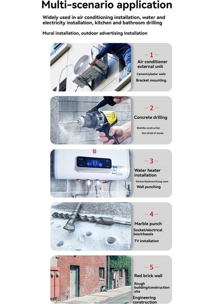10 Adet 6mm 150MM Eksantrik Matkap Ucu Seti Matkap Ucu Seti Araçları (Yurt Dışından) modelleri