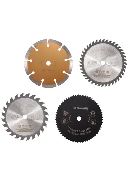 115X10MM Çok Fonksiyonlu Karbür Testere Bıçağı 4'lü Plastik Bıçak Seti (Yurt Dışından) modelleri