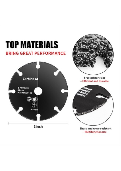 76 mm Kesme Diski Dairesel Reçine Taşlama Tekerleği Testere Bıçağı 3 Adet (Yurt Dışından) fırsatları