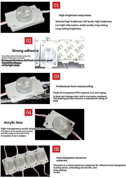 100PCS 12V 3030 1 5W LED Modül Dizisi Reklam Tabelası Arka Aydınlatması Için Lensli (Yurt Dışından) modelleri