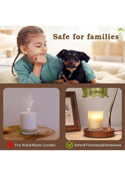 Mum Isıtıcı Lamba Sevimli Mum Lamba Zamanlayıcı ve Kısılabilir Ev Isınma Yeni Ev Lotus Balmumu Eriyik Isıtıcı Abd Plug (Yurt Dışından) fiyatları