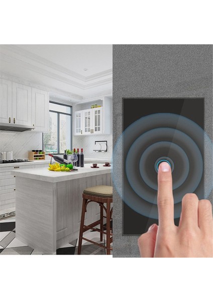 Wifi Akıllı Duvar Işık Anahtarı Cam Dokunmatik Güç Tuya Alexa Google Home 2-Gang Tarafından Kablosuz Ses Uzaktan Anahtarları (Yurt Dışından) fiyatları