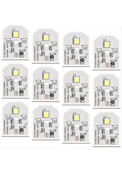 12 Paket WR55X111132 WR55X25754 Buzdolabı LED Ampul Montaj Değiştirme AP5646375 Için Buzdolabı LED Işık (Yurt Dışından)
