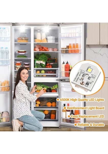 12 Paket WR55X111132 WR55X25754 Buzdolabı LED Ampul Montaj Değiştirme AP5646375 Için Buzdolabı LED Işık (Yurt Dışından) fiyatları