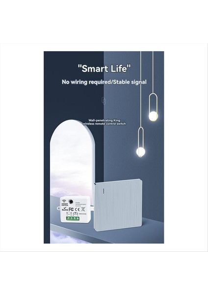 Rf 433 Mhz Işık Anahtarı Kablosuz Panel 10A Mini Anahtarı Uzaktan Kumanda Röle Alıcı Modülü Verici Yatak Odası Için (Yurt Dışından) modelleri