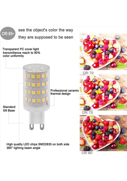 2x G9 LED Ampul Tuya Wifi Kısılabilir Akıllı Işık 6 W Halojen Işık Ses Kontrolü Akıllı LED Ampuller 2700-6500 K Ab Tak (Yurt Dışından) fırsatları