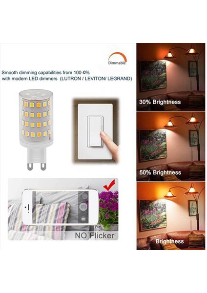 2x G9 LED Ampul Tuya Wifi Kısılabilir Akıllı Işık 6 W Halojen Işık Ses Kontrolü Akıllı LED Ampuller 2700-6500 K Ab Tak (Yurt Dışından) indirimleri