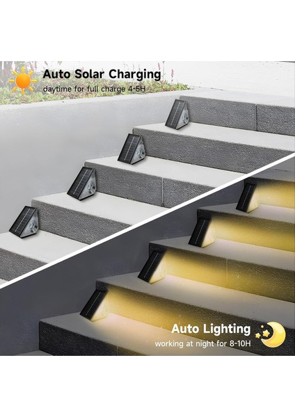 Adım Merdiven Veranda Yard Güverte Duvarı Için Dış Güneş Merdiven Işıkları Için 4 Paket Güneş Adım Işıkları (Yurt Dışından) fiyatları