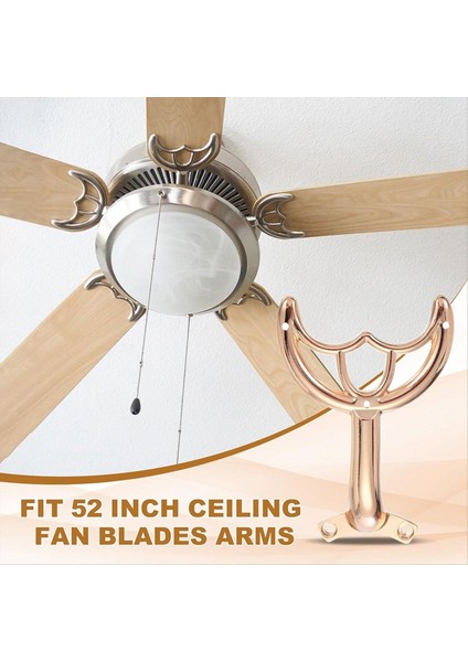 Tavan Vantilatörü Kanatları Kol Değişimi 4 Adet 52 Inç Vantilatör Pervanesi Yedek Parçalar Montaj Braketi Kiti Fransız Altın (Yurt Dışından) fiyatları