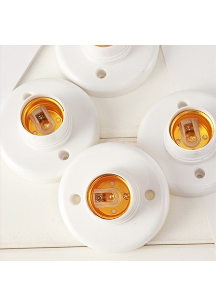 60 Adet E27 Plastik Vidalı Lamba Tutucu Yuvarlak Lamba Tutucu Ampul Soket Tutucu Adaptörü (Yurt Dışından) fırsatları