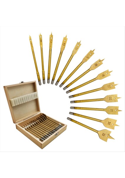 13 Parçalı Düzleştirilmiş Matkap Ucu Seti Altıgen Şaftlı Ağaç Işleme Deliği Açacağı 6-35 mm (Yurt Dışından) indirimleri