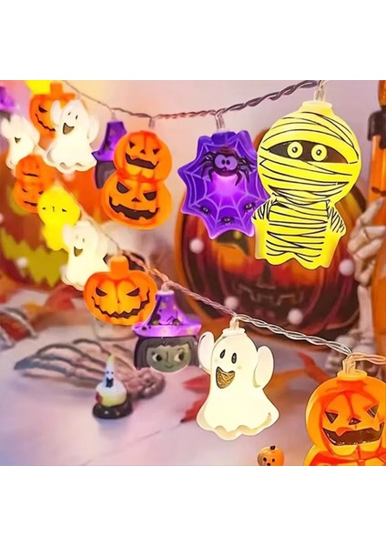 Yeni Cadılar Bayramı Aydınlık Ev Dekorasyon Hayalet Cadı Kedi Örümcek Web Asılı Lamba Ev Festivali Parti Dekorasyon Için (Yurt Dışından) modelleri