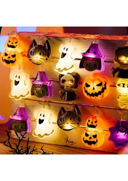 Yeni Cadılar Bayramı Aydınlık Ev Dekorasyon Hayalet Cadı Kedi Örümcek Web Asılı Lamba Ev Festivali Parti Dekorasyon Için (Yurt Dışından) fırsatları