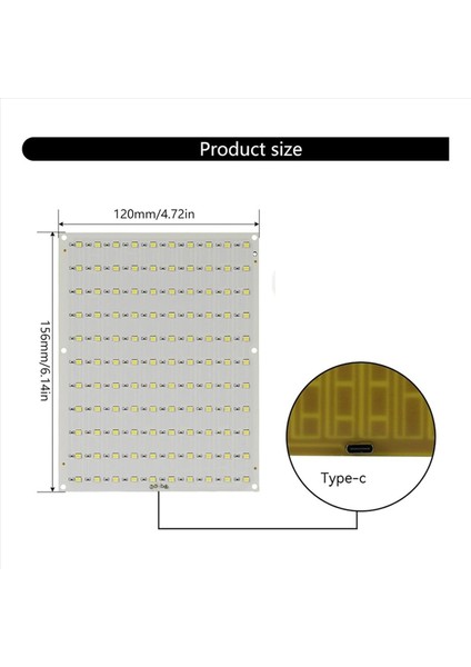 20 Adet Bambu Cmyk LED Arka Işık Kurulu Cmyk Lithophane LED Arka Işık Kurulu 5V1A Usb-C Güç Kaynağı 10X11 110BIT (Yurt Dışından) modelleri