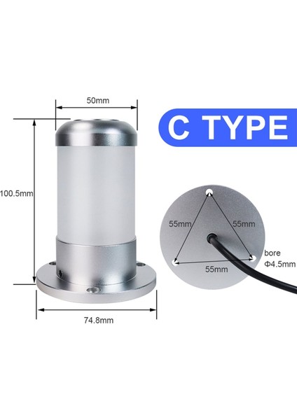 Üç Renkli LED Yanıp Sönen Uyarı Işığı 12 V Metal Strobe Beacon Pilot Sinyal Lambası Buzzer ile Kırmızı Yeşil Sarı Sinyal A (Yurt Dışından) modelleri