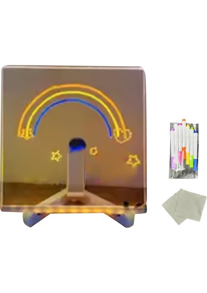 Renkli LED Not Panolu, 2025 Parlayan LED Çizim Tahtası, Stand ve 7 Renk Işareti ile Yönetim Kurulu LED Me (Yurt Dışından)