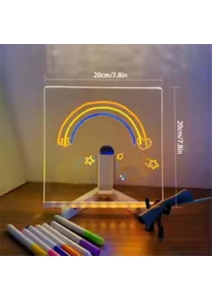 Renkli LED Not Panolu, 2025 Parlayan LED Çizim Tahtası, Stand ve 7 Renk Işareti ile Yönetim Kurulu LED Me (Yurt Dışından) indirimleri