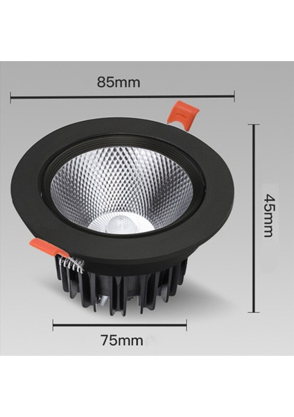 2x LED Tavan Aşağı Aydınlatma Yuvarlak Tavan Işıkları Gömme Işıklar Süper Parlak Anti-Kamaşma Ev Tavan Aydınlatma Armatürü (Yurt Dışından) fiyatları