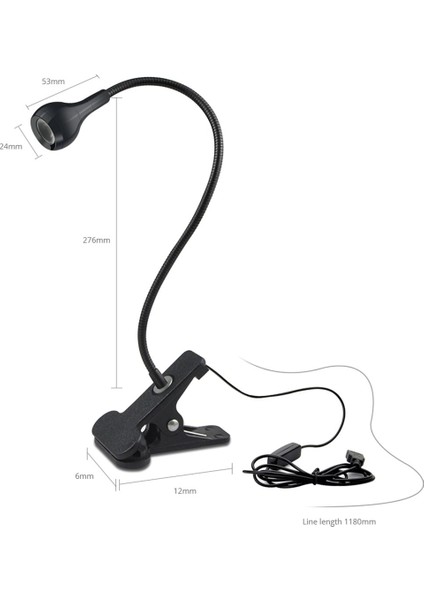 Masa Lambası USB Güç Lambası Okuma Kitabı Işık Tutucu Klip ile Çalışma Okuma Lambaları Başucu Masa Yatak Odası Dekoru Gece Lambası (Yurt Dışından) fiyatları