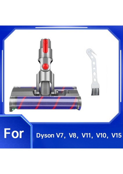 Dyson V7 V8 V10 V11 V15 Yumuşak Çift Silindirli Döner Fırça Kafası Elektrikli Süpürge Parçaları Sert Zeminler Için LED Işık ile (Yurt Dışından) fiyatları