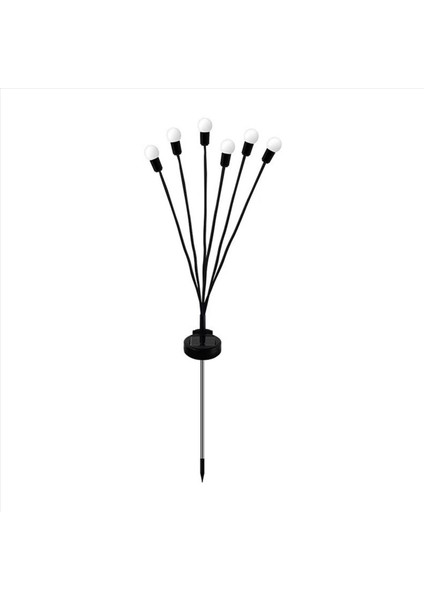 2x Güneş Çim Işıkları Rüzgar Ateşböceği Işıkları LED Bahçe Avlu Zemin Işıkları Açık Su Geçirmez Kamp Işıkları 6-Işık (Yurt Dışından) fiyatları