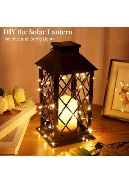 Güneş Fener LED Işık Titrek Alevsiz Mum Bahçe Avlu Partileri Açık C Için Asılı Dekoratif Lamba (Yurt Dışından) fiyatları