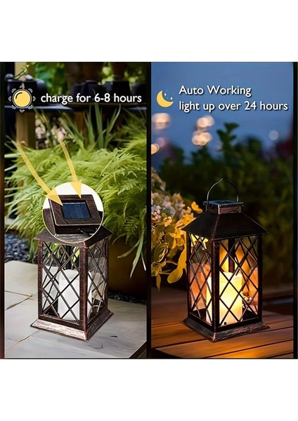Güneş Fener LED Işık Titrek Alevsiz Mum Bahçe Avlu Partileri Açık C Için Asılı Dekoratif Lamba (Yurt Dışından) indirimleri